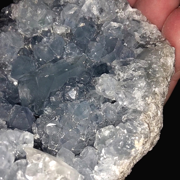 Big & Sparkling Blue Celestite Cluster - Picture 13 of 14
